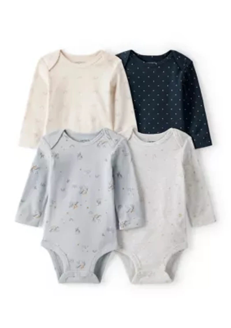 Baby Girls Bodysuit Set - 4 Pack