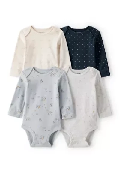 Baby Girls Bodysuit Set - 4 Pack