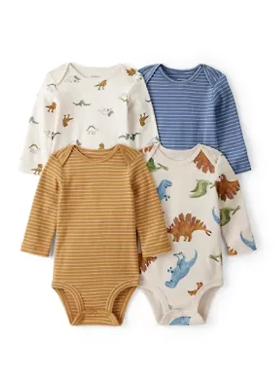Baby Boys Bodysuits Set - 4 Pack