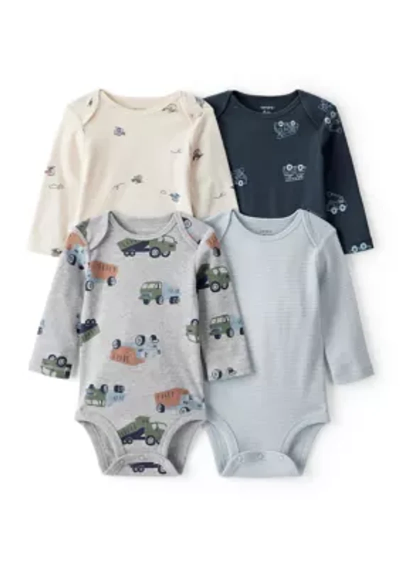 Baby Boys Bodysuit Set - 4 Pack