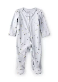 Baby Girls Printed Footie Pajamas