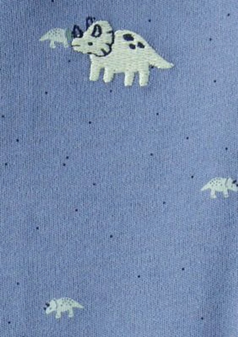 Baby Boys Printed Interlock Footie Pajamas
