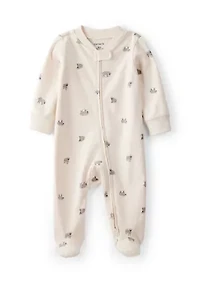 Baby Sheep Printed Footie Pajamas