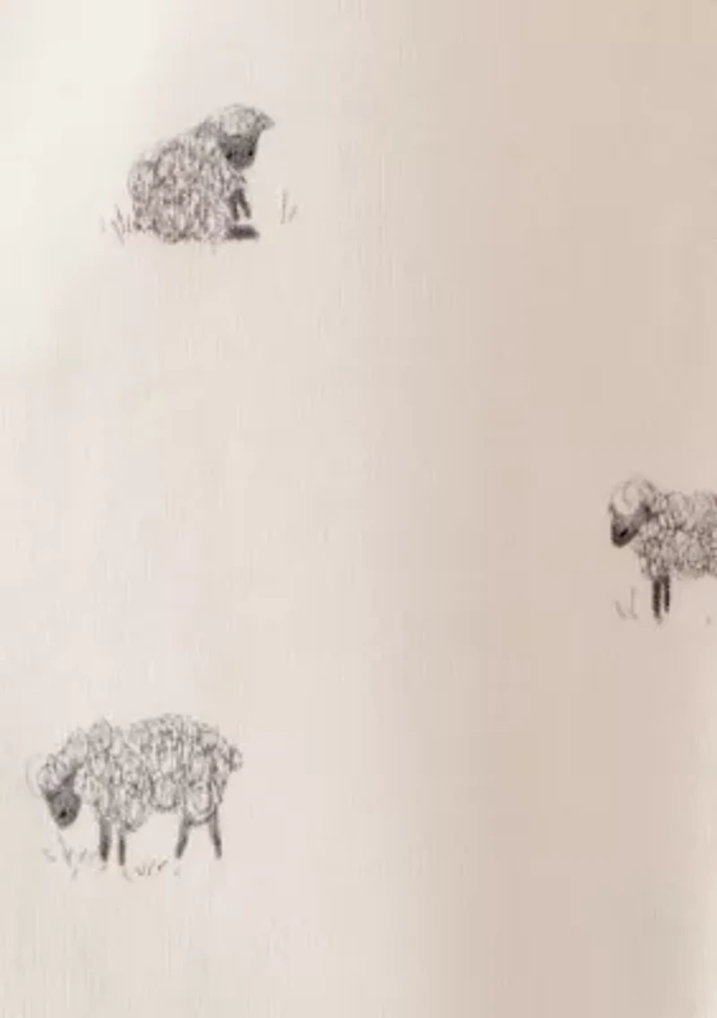 Baby Sheep Printed Footie Pajamas