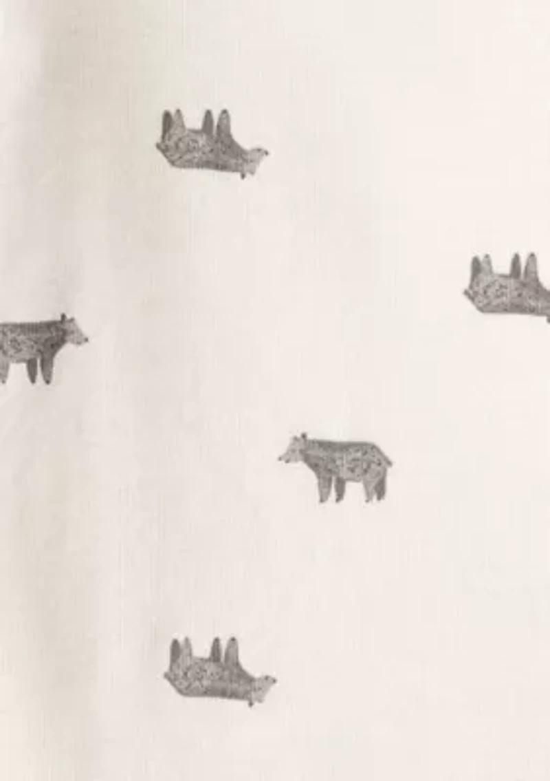 Baby Boys Sleeveless Bear Jacket and Bodysuit Set