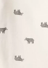 Baby Boys Sleeveless Bear Jacket and Bodysuit Set