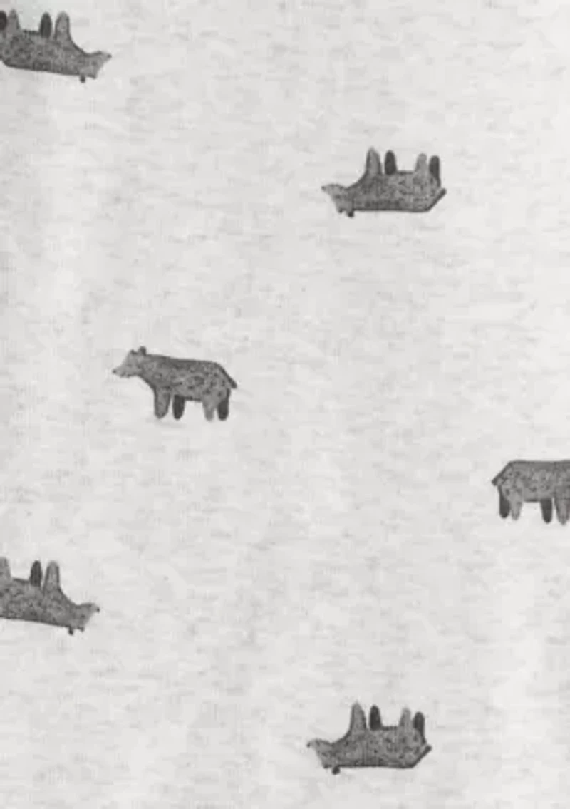 Baby Girls Bear Printed Bodysuit and Jacket Set