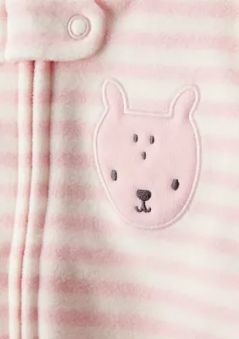 Baby Girls Stripe Footie Pajamas