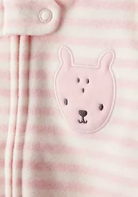 Baby Girls Stripe Footie Pajamas