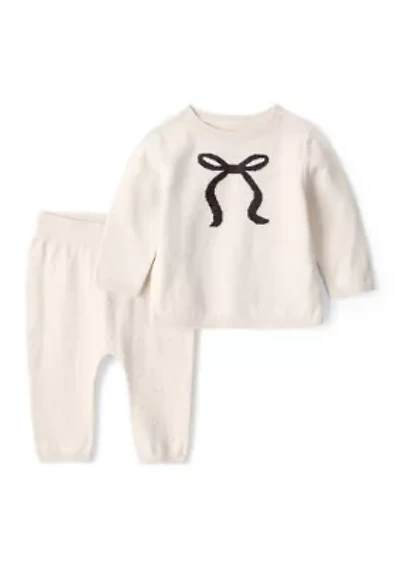 Baby Girls Graphic Sweater and Pants Set