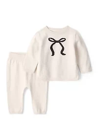 Baby Girls Graphic Sweater and Pants Set