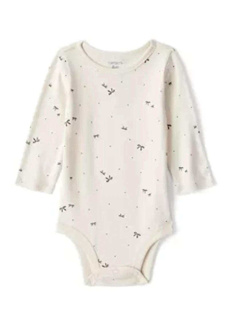 Baby Girls Printed Bodysuit and Jumper Dress Set