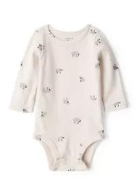 Baby Boys Printed Bodysuit and Suspender Pants Set