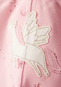 Baby Girls Unicorn Printed Bodysuit Set