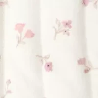 Baby Girls Floral Printed Quilted Cardigan