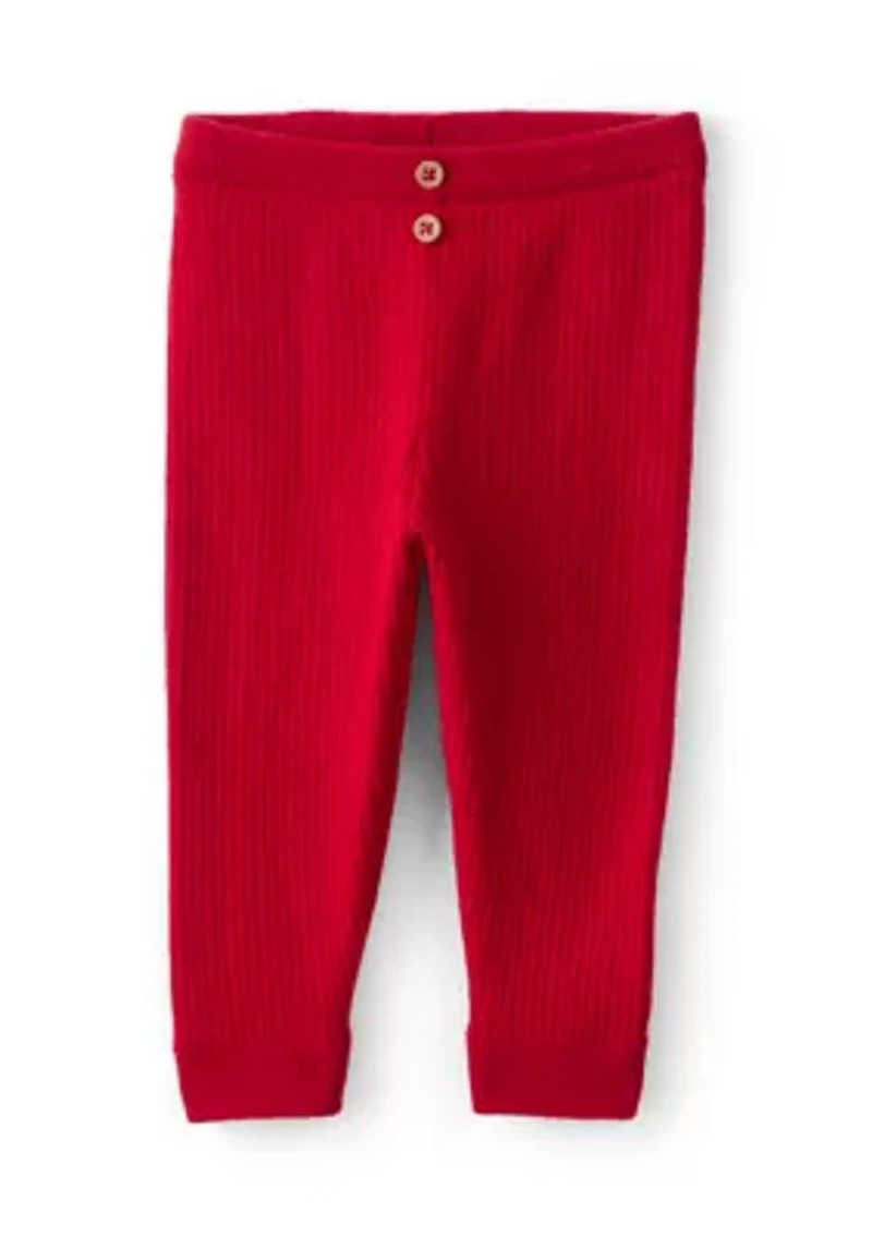 Baby Girls Wreath Sweater and Leggings Set