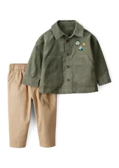 Toddler Boys Khaki Set