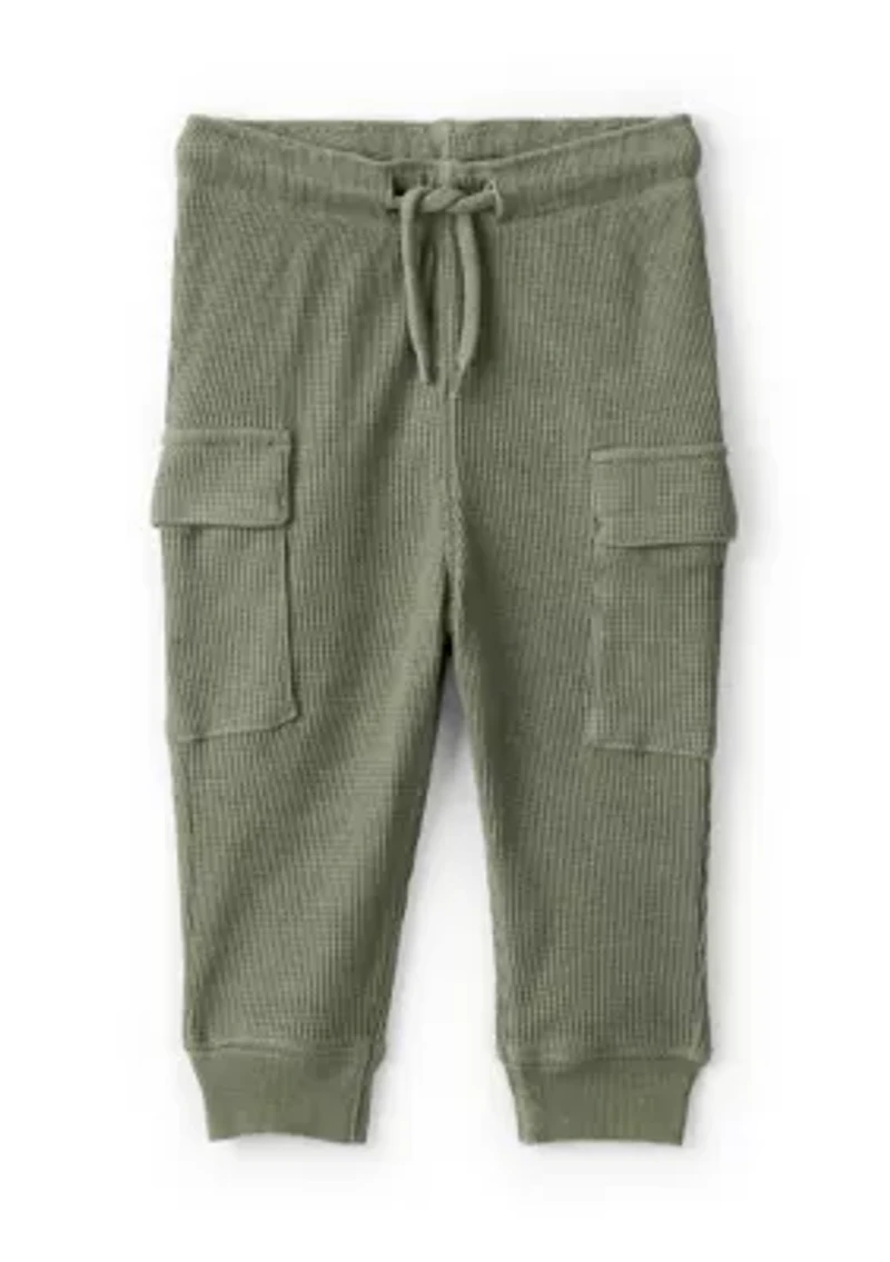 Baby Boys 1/4 Zip Pullover Sweatshirt and Jogger Pants Set