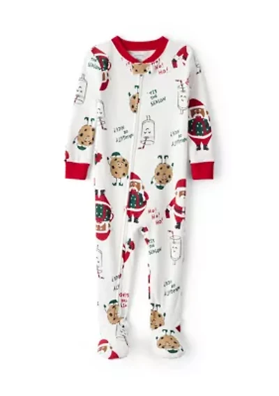 Baby Festive Printed Footie Pajamas