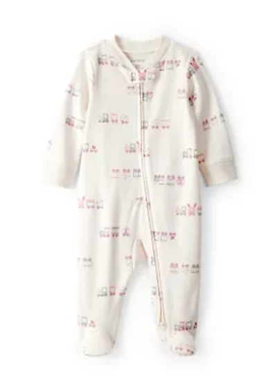 Baby Boys Interlock Snap Footed Pajamas