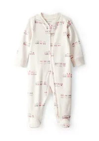 Baby Boys Interlock Snap Footed Pajamas