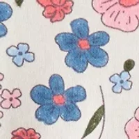 Baby Girls Interlock Snap Footed Pajamas