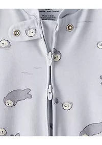 Baby Boys Interlock Snap Footed Pajamas