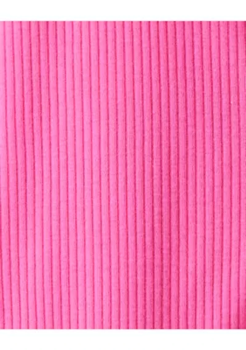 Baby Girls Textured Snap Footed Pajamas