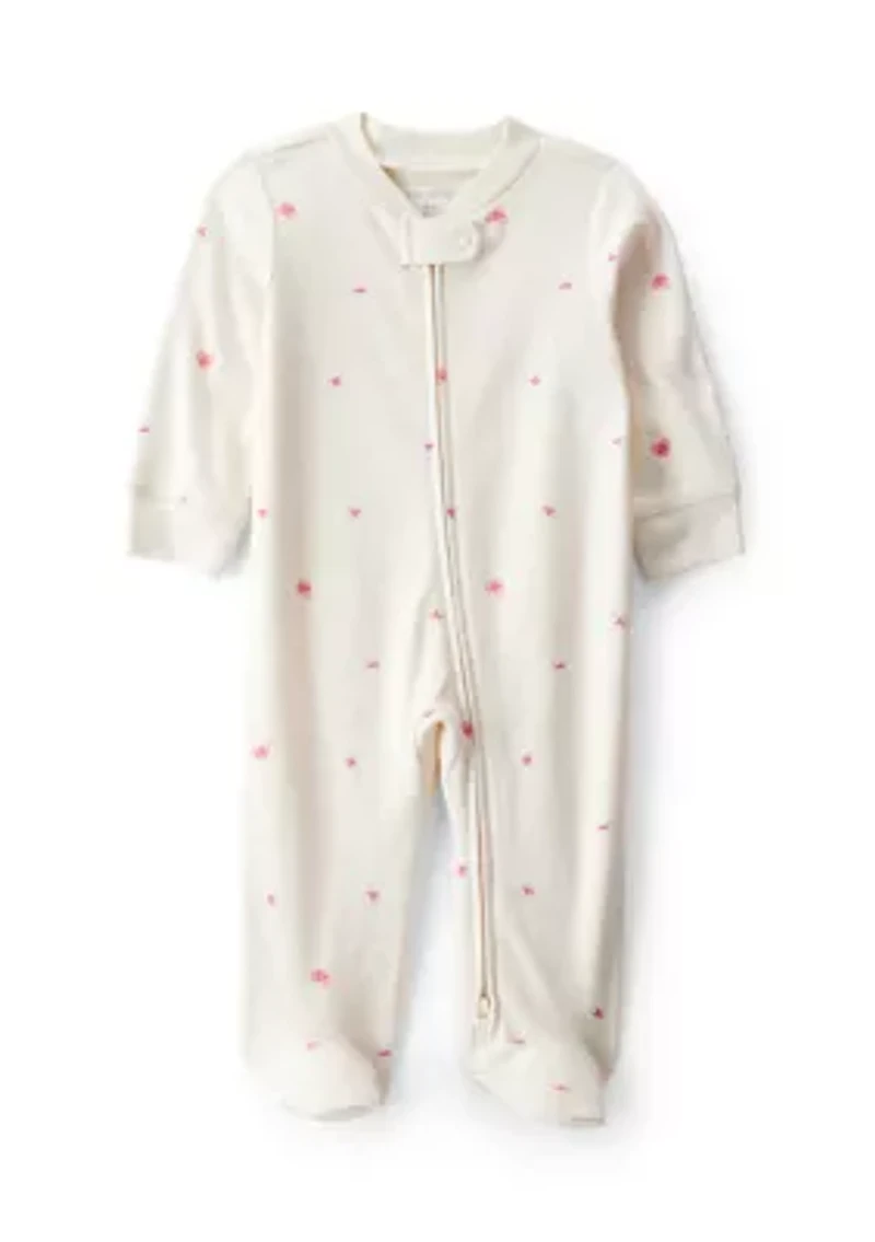 Baby Girls Printed One Piece Pajama