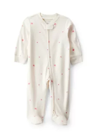 Baby Girls Printed One Piece Pajama