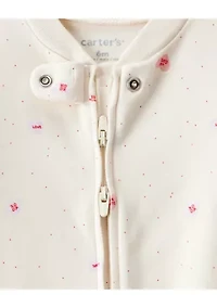 Baby Girls Printed One Piece Pajama