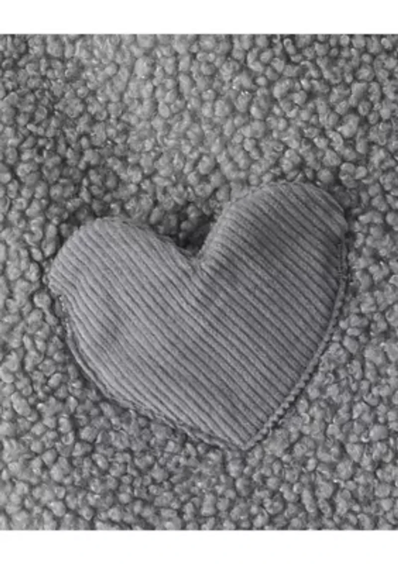 This 3-piece set does the layering for you-no styling degree required. With a soft cotton bodysuit, cozy boucle vest, and easy pull-on pants, it’s built everyday adventures spontaneous photo ops. heart pockets on vest dial up charm without trying too hard, while sweet floral print adds pop under all that grey. One outfit, lots of ways to wear.