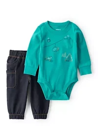 Baby Boys 2-Piece Bodysuit Set