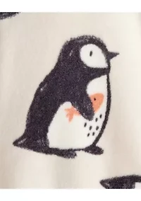 Baby Boys One Piece Printed Velour Footed Pajamas