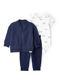 Baby Boys 3-Piece Cardigan Set