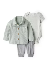 Baby Boys 3-Piece Cardigan Set