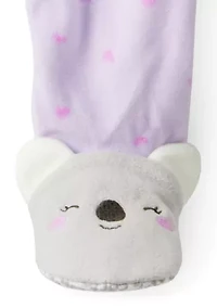 Baby Girls One Piece Footed Fleece Pajama