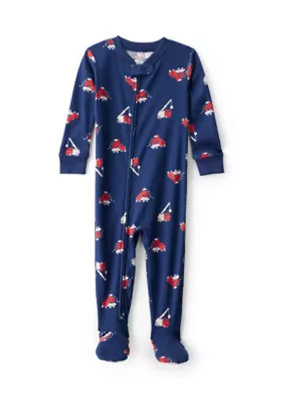 Baby Boys 1-Piece Cotton Footies