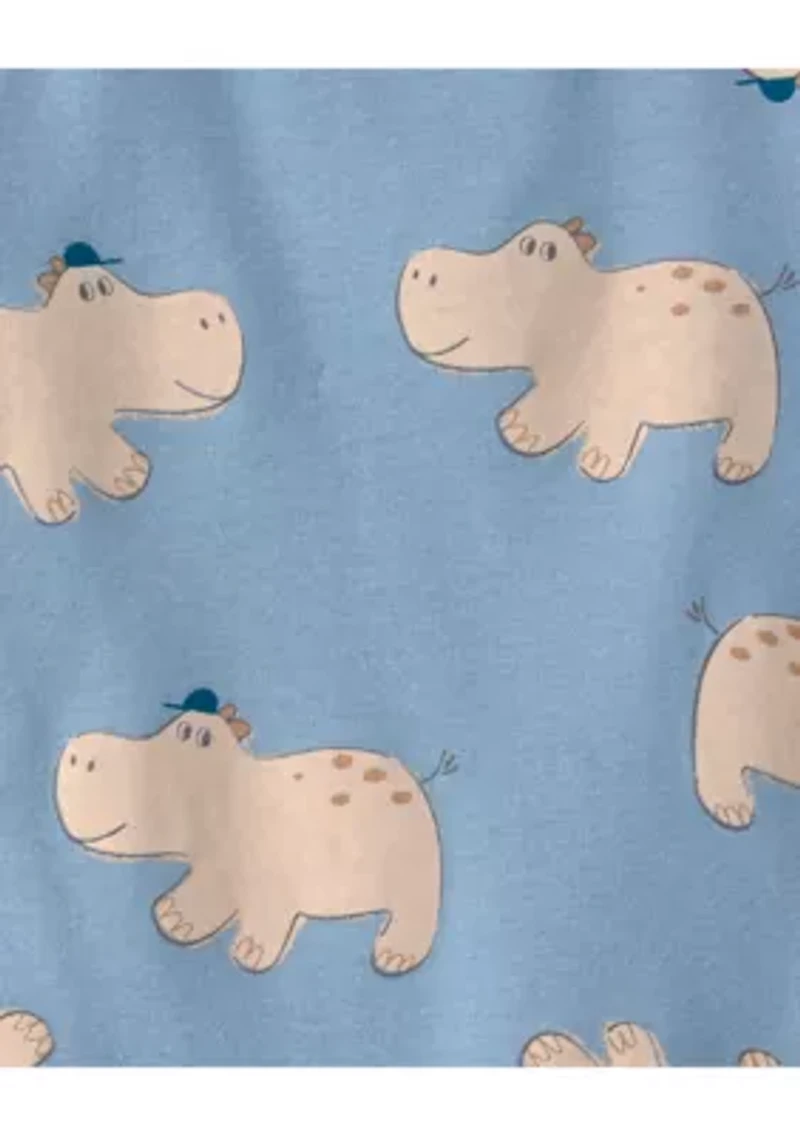 Baby Boys Hippo Print Onesie