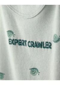 Baby Boys Pastel Green Onesie