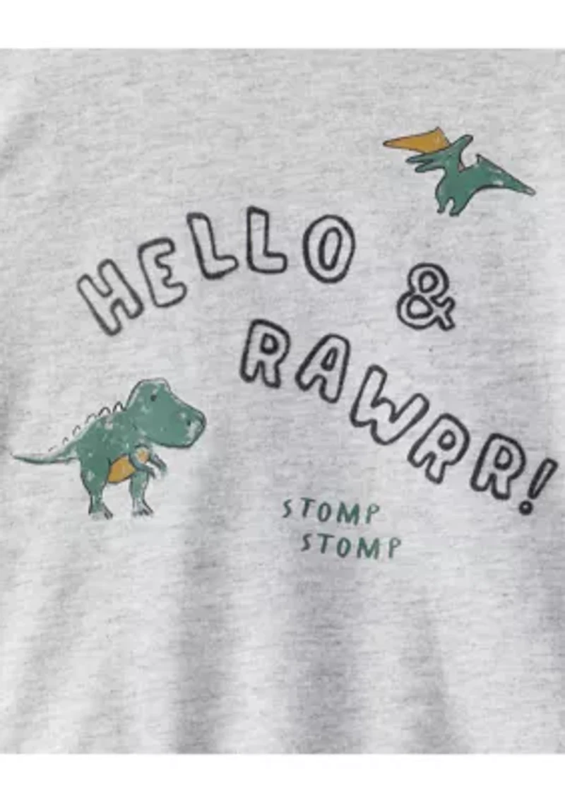 Baby Boys Hello and Rawr Two Piece Set