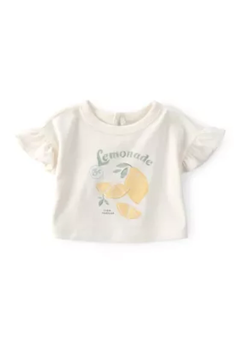 Baby Girls Top Cardigan and Shorts Set