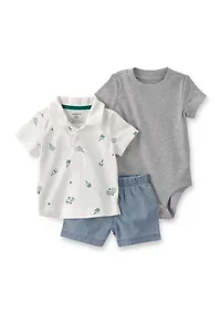 Baby Boys Shorts Body Suit and Set