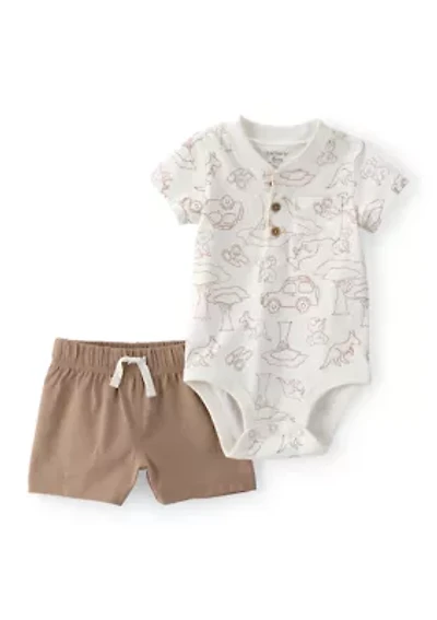 Baby Boys Bodysuit Short Set
