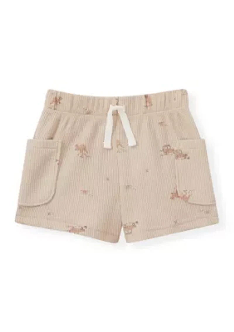 Baby Boys Animal Print Tank Top and Shorts Pajama Set