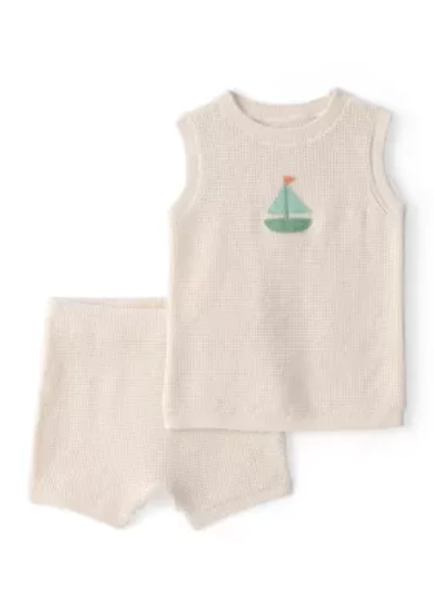 Baby Boys 2 Piece Shirt and Shorts Set