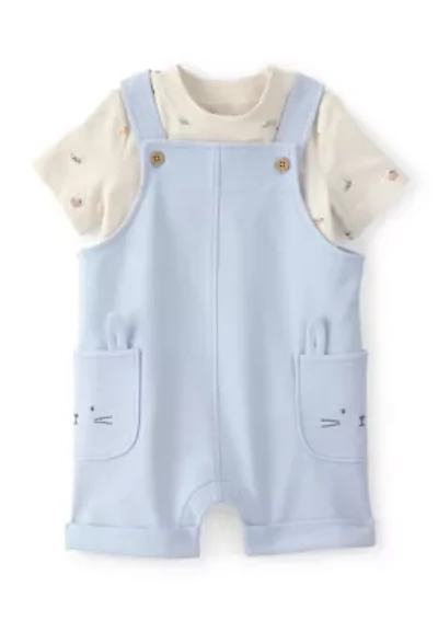 Baby Boys 2-Piece T-Shirt and Shortall Set