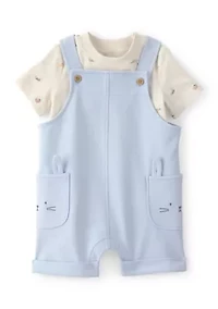 Baby Boys 2-Piece T-Shirt and Shortall Set