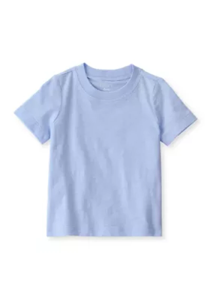 Baby Boys Striped Overalls and Solid T-Shirt