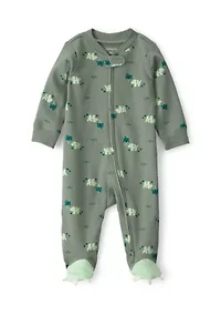 Baby Boys Dinosaur Footsie Pajamas
